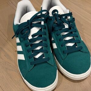 Adidas Teal and White Classic Sneakers